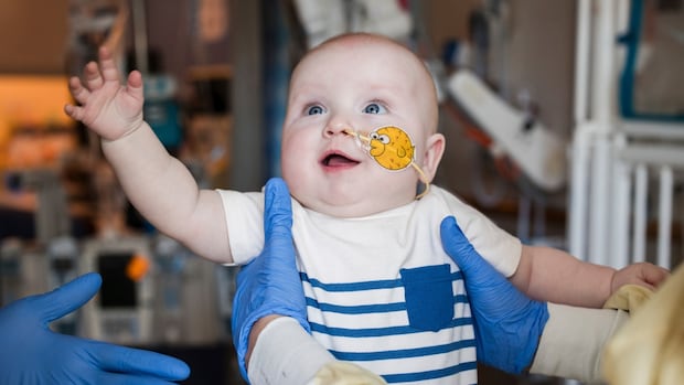 Desperate baby with the personalized gene therapy says healing
