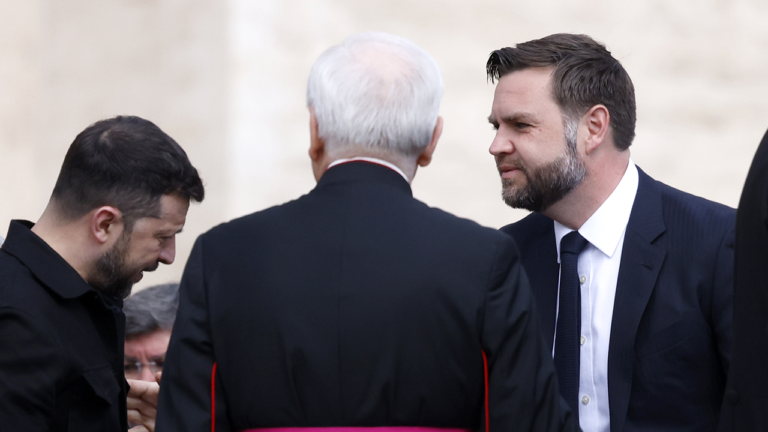 Zelenskyy meets Rubio in Rome, Vance